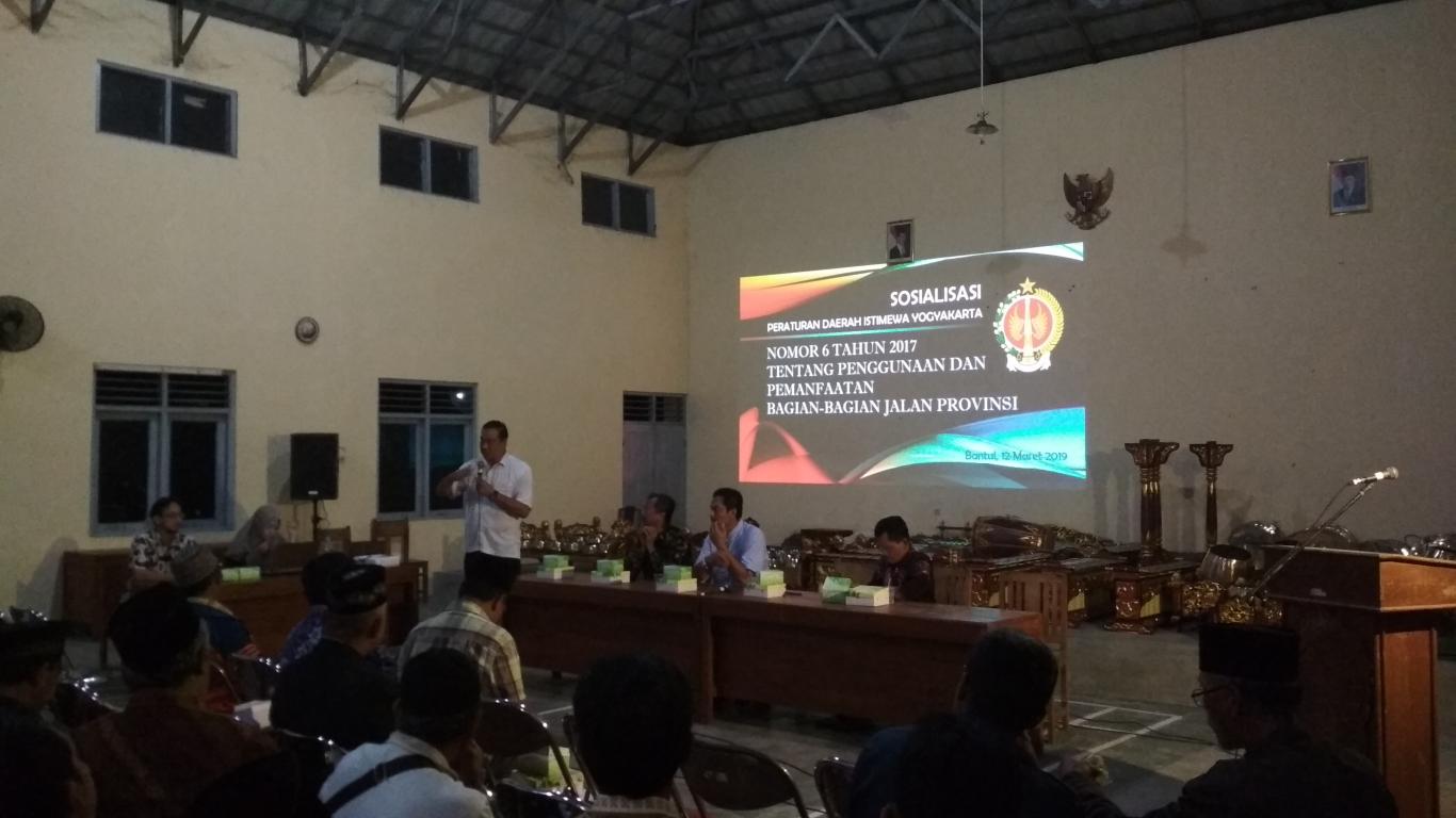 SOSIALISASI PEMANFAATAN BAGIAN BAGIAN JALAN  PROVINSI